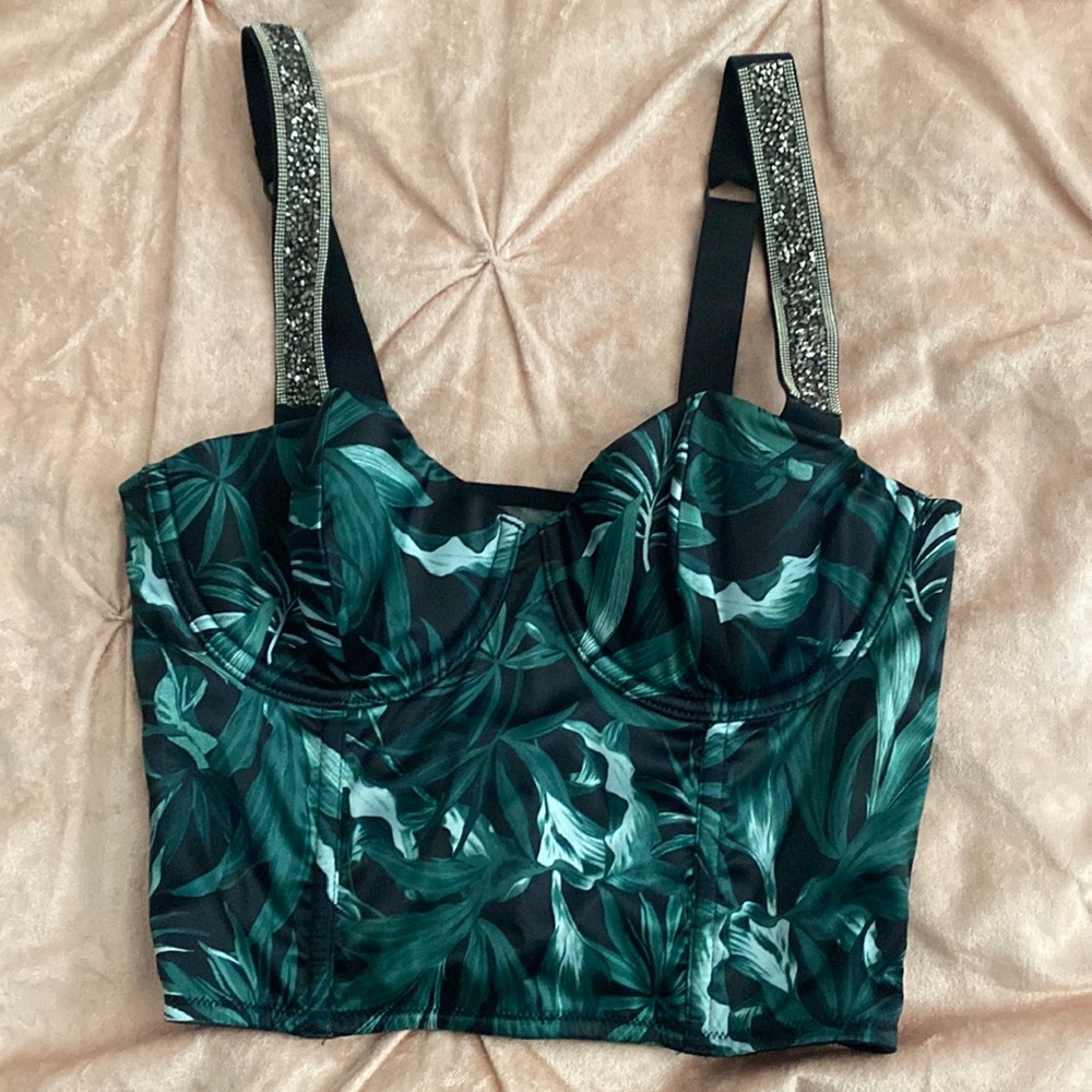 Victoria’s Secret Tropical Bralette with Sparkly Straps